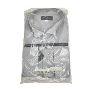 Tallia Uomo | NWT 34-17.5 Gray & White Long Sleeve Button Down Dress Shirt